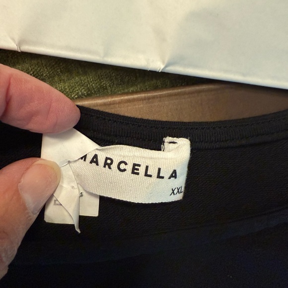 Elegant Asymmetrical Black Dress - Picture 5 of 6